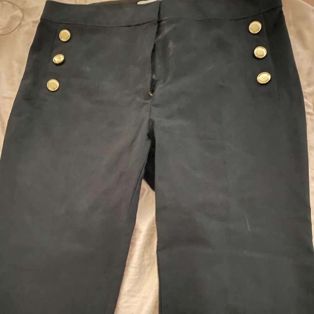 10 Crosby Derek Lam Black Flare Pants NWT